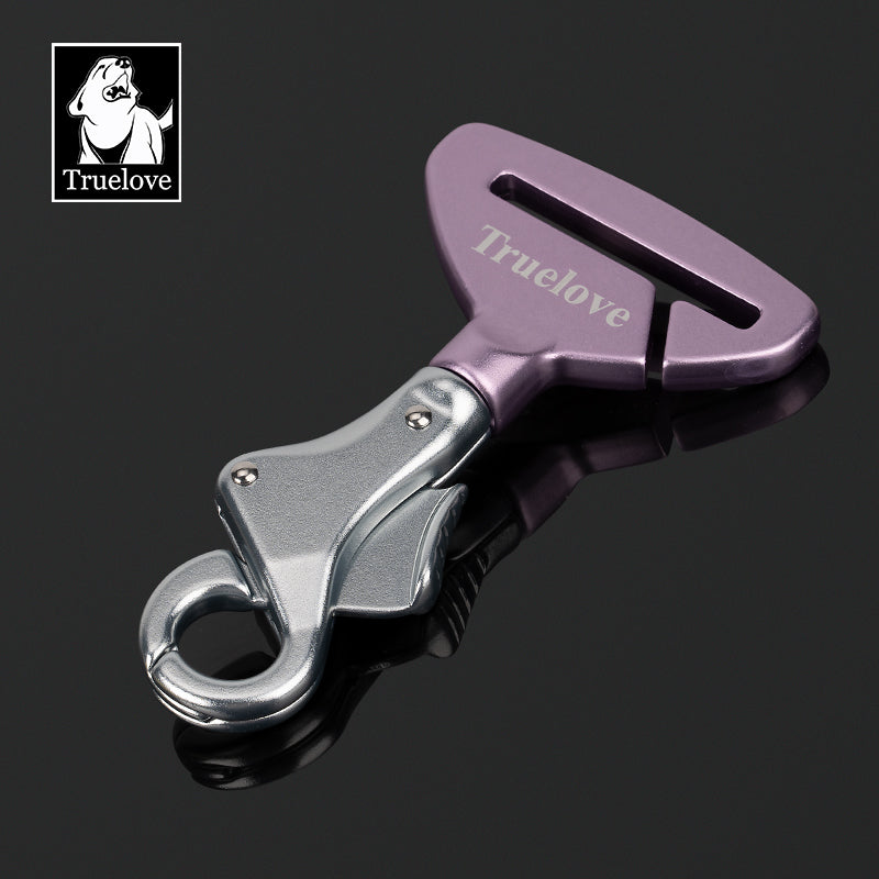 Car Seatbelt Safety Hook Purple Silver