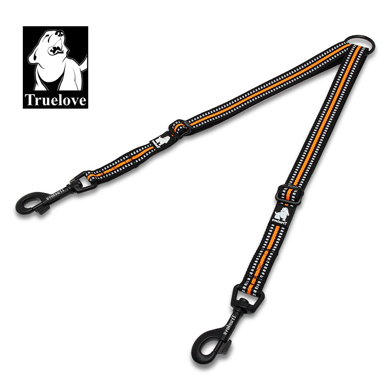 TLL2371-7 - Double leash attachment Orange - S