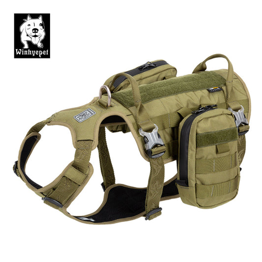 YH1805-6 - Whinhyepet Military Harness Army Green XL