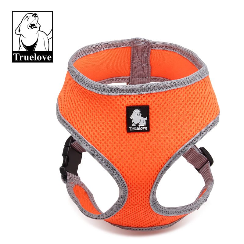 TLH1911-36 - dog harness with steel D Ring Orange XS