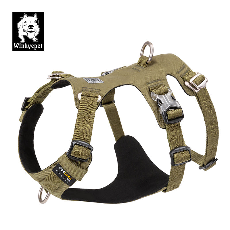 YH-1807-12 - Whinhyepet harness army green XL