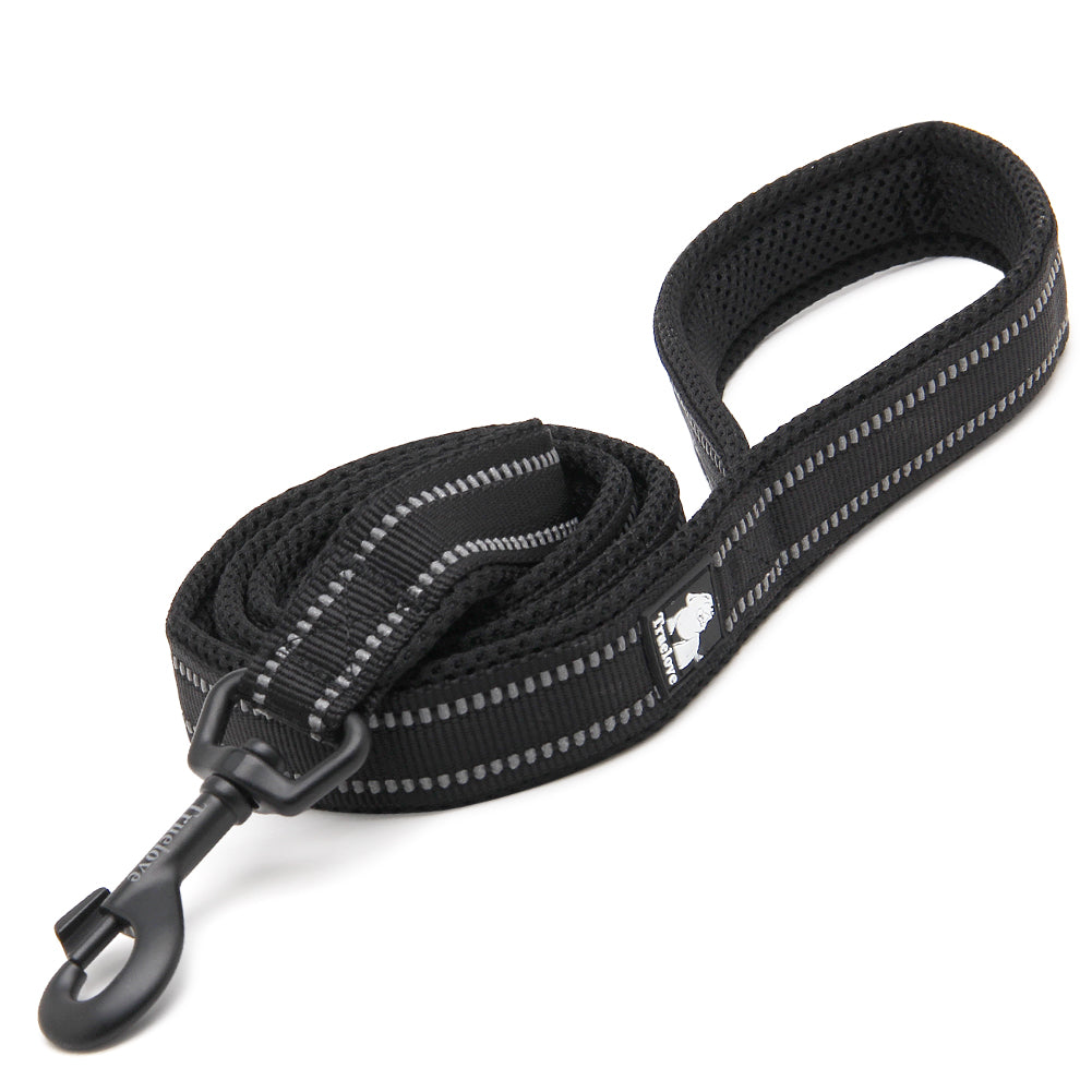 TLL2111-3 - Reflective Pet Leash 1 m black M